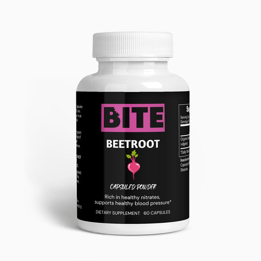 Front of Beetroot capsuled powder